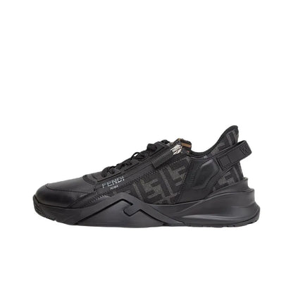 FENDI Flow Black Leather sneakers