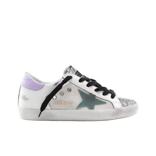 Golden Goose Super-Star with Glitter Vo Star and heel tab Sneakers