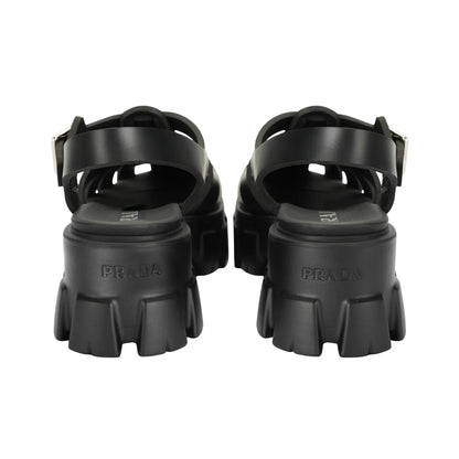 PRADA Monolith Roman Black Sandals