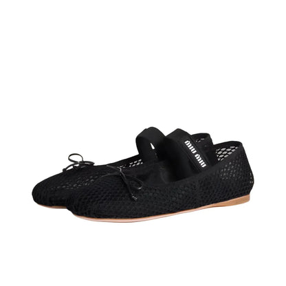 Miu Miu Slim Black Mary Jane Shoes