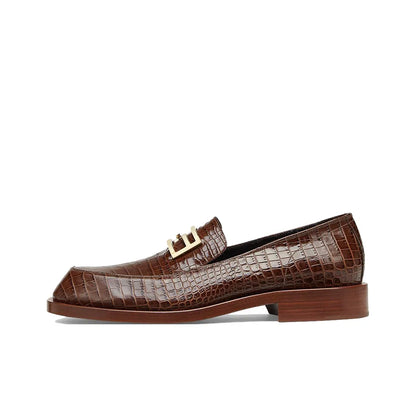 FENDI Brown Leather Comfortable and Fashionable Shoes