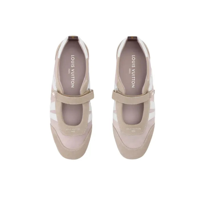 Louis Vuitton LV Sneakerina Mary Jane Beige
