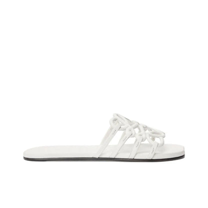 Loewe Petal Anagram White Slides_Unique Store