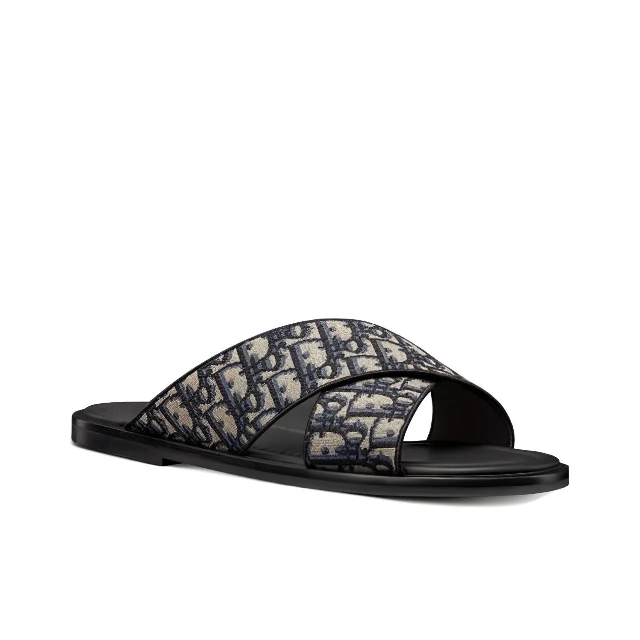 DIOR Alias in Beige and Black Slides