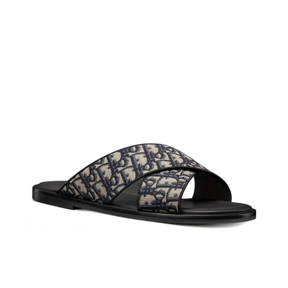 DIOR Alias in Beige and Black Slides