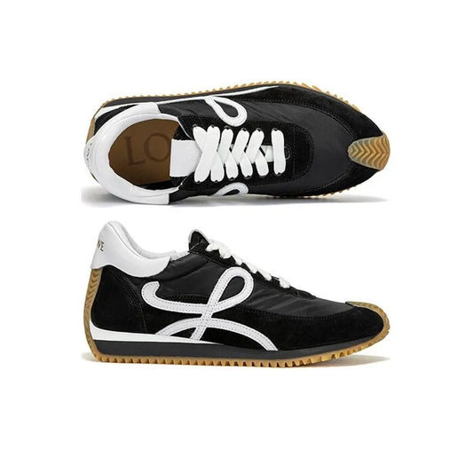 LOEWE Flow Runner Black White Athletic sneakers