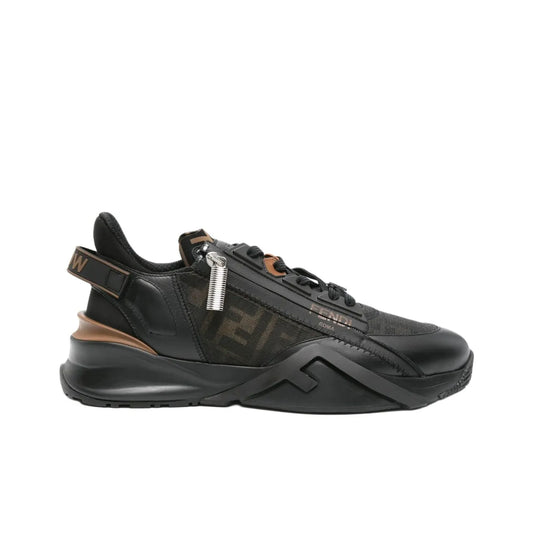 FENDI Flow Black Brown sneakers_Unique Store