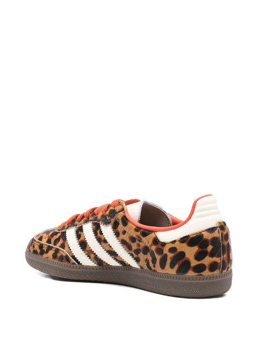 Adidas Samba Animal-print striped trainers