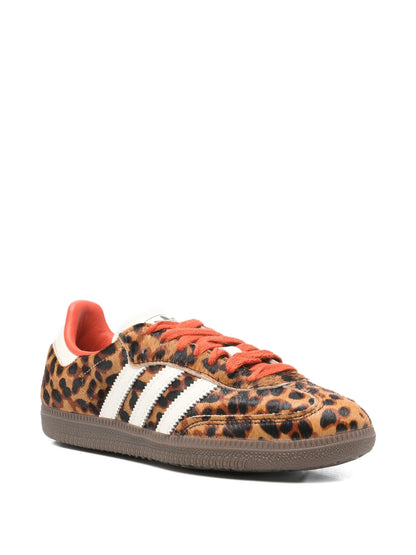 Adidas Samba Animal-print striped trainers