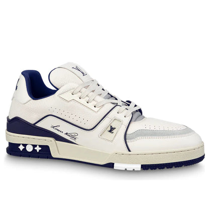 Louis Vuitton LV Trainer #54 Signature White Marine Sneaker