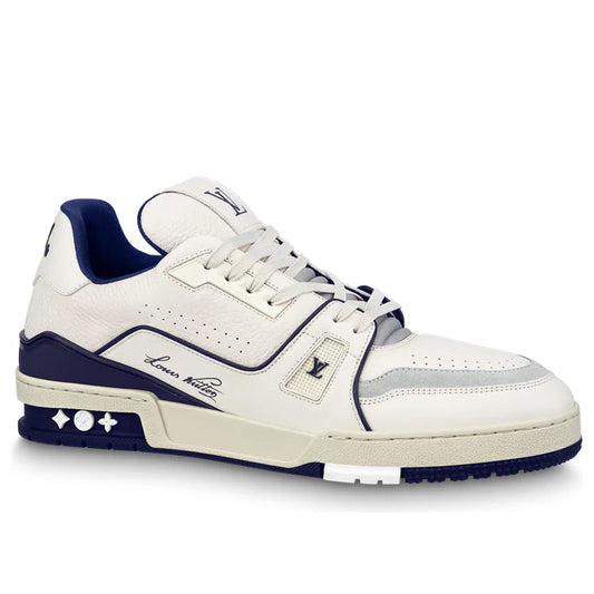 Louis Vuitton LV Trainer #54 Signature White Marine Sneaker