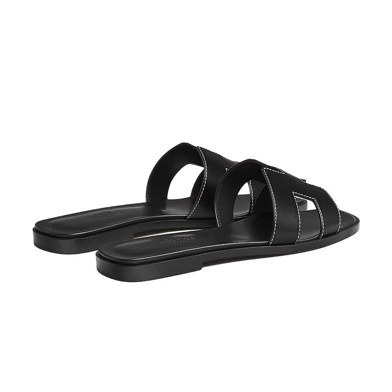 Hermes Oran Sandal Noir