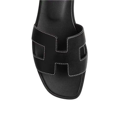 Hermes Oran Sandal Noir_Unique Store