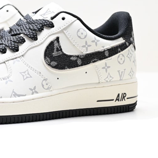 Nike Air Force 1 Louis Vuitton white Black