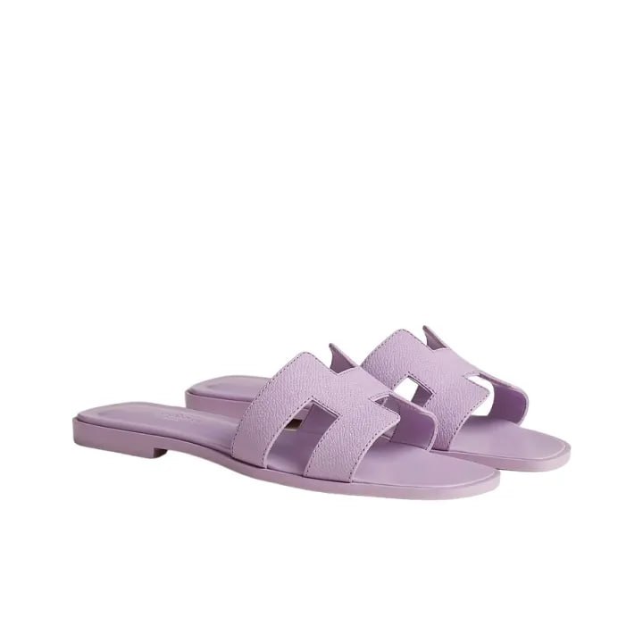 Hermès Oran sandal in Violet Amethyst