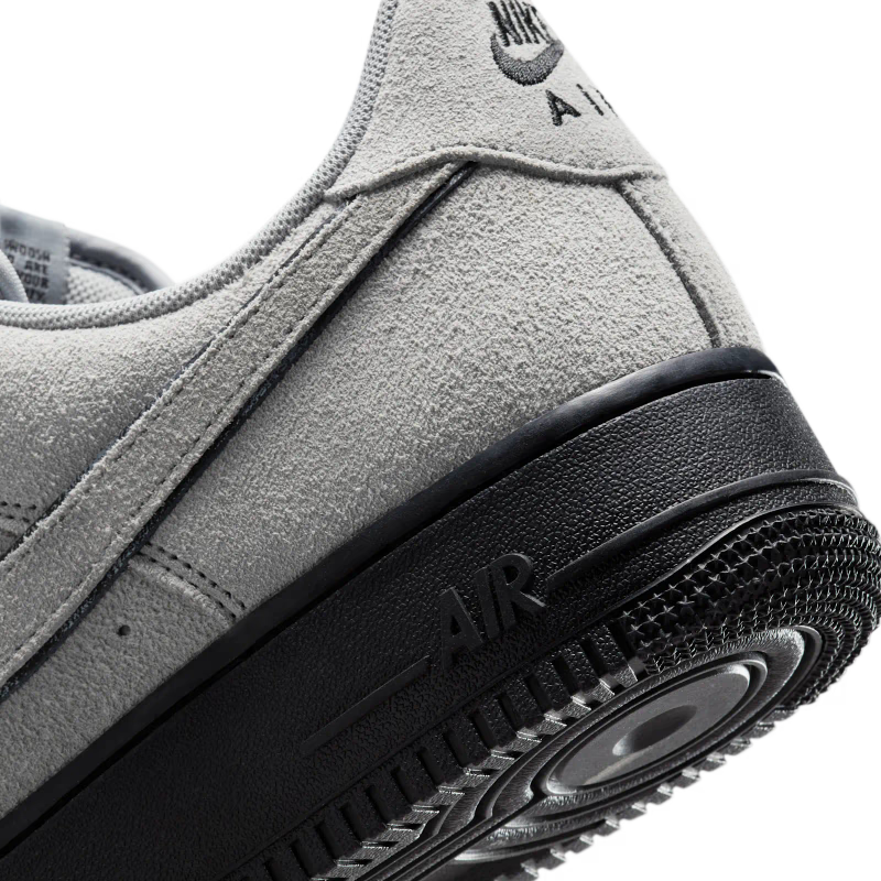 Nike Air Force 1 Low 07 LV8 Light Smoke Gray Suede Black