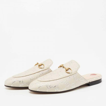 Gucci Princetown GG Slippers in Lamé