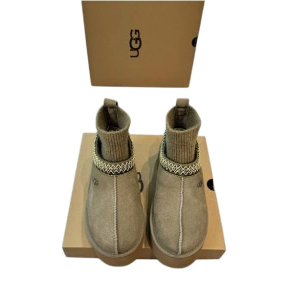 UGG Tazz Knit Platform boot olive green