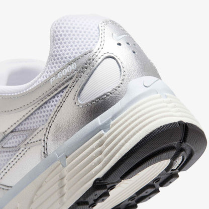 Nike P 6000 White Blue Tint Sail Metallic Silver