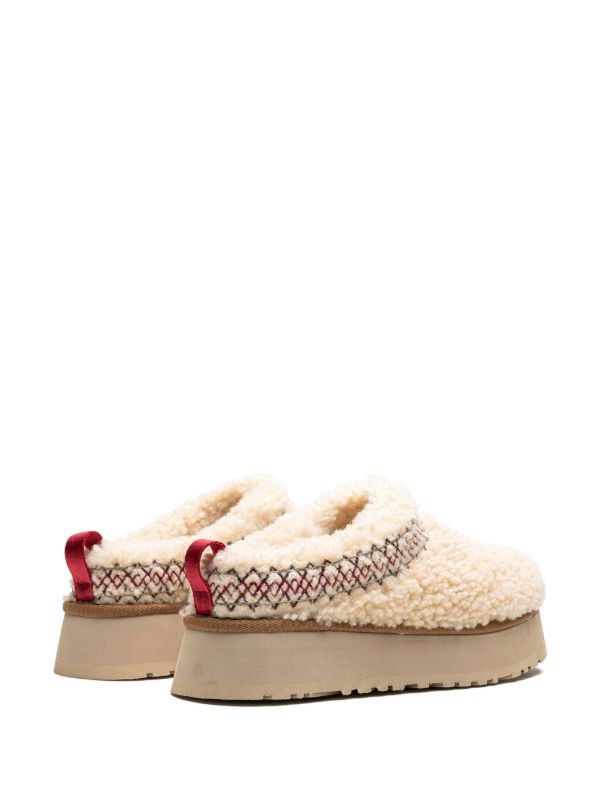 UGG Tazz Heritage Braid Natural slipper platform mule