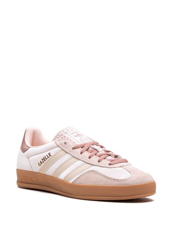 Adidas Gazelle Indoor in a pink and gum sole
