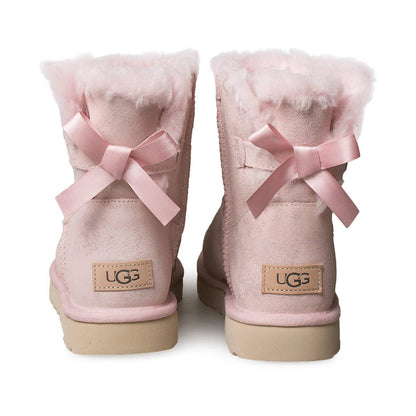 UGG Mini Bailey Bow I boot  pink beige dusty rose shade