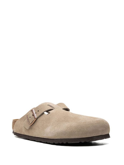 Birkenstock Boston suede mules taupe Beige