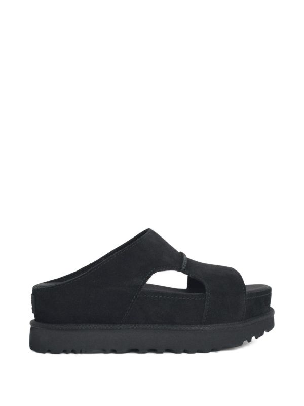 UGG Goldenstar Hi cutout Black slides