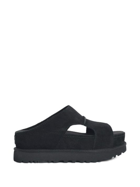 UGG Goldenstar Black platform sandals