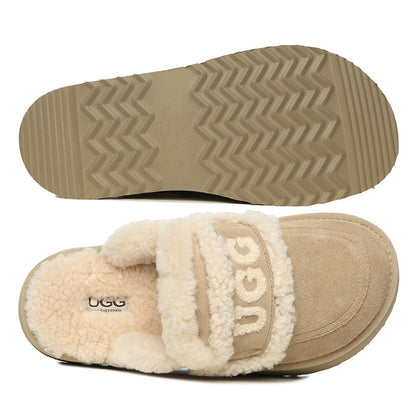 Ugg Trisha Fluffy Platform Slippers variant Sand