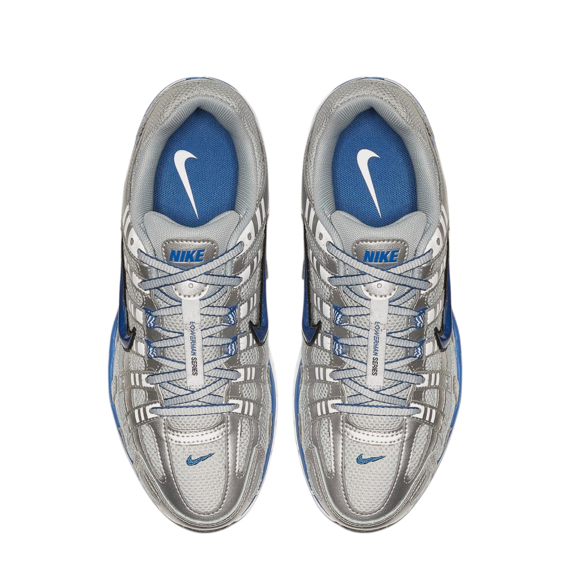 Nike P 6000 Metallic Silver White Black Team Royal Low