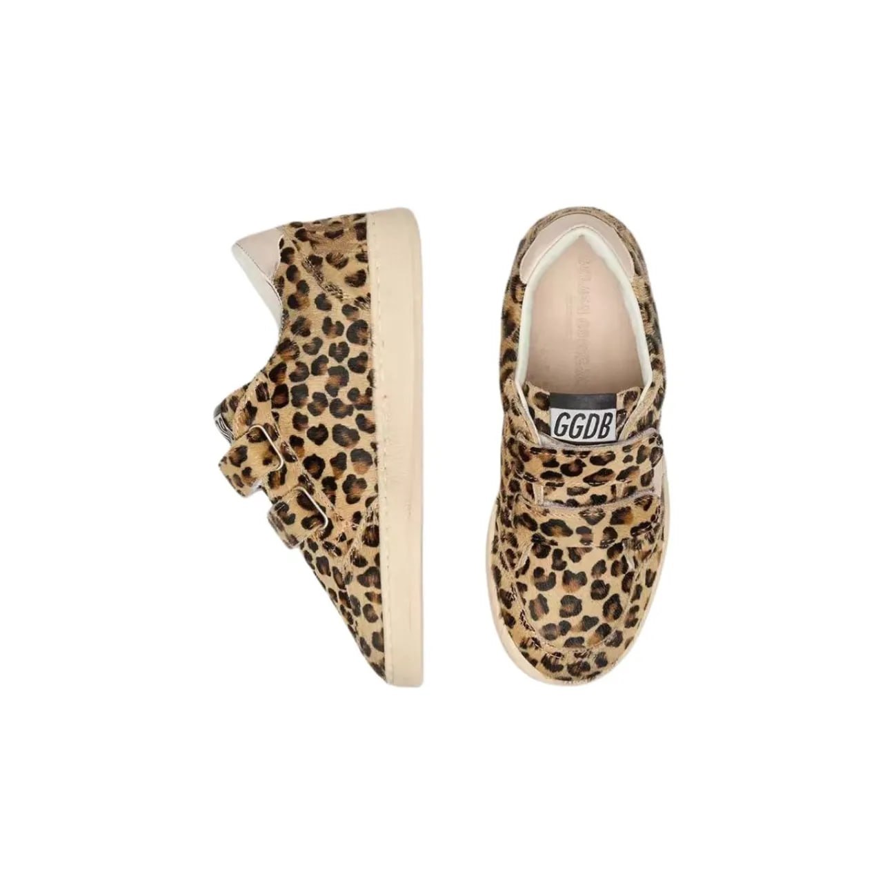 Golden Goose Young Ball Star in leopard-print pony skin Kids Sneakers