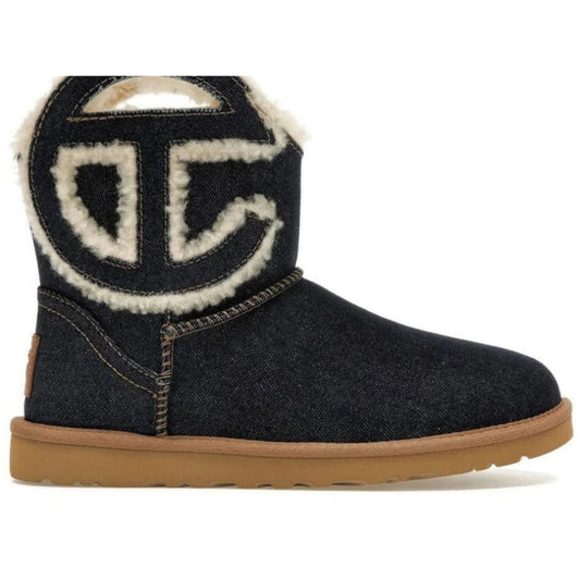 UGG x Telfar Logo Denim Mini Boot Kids