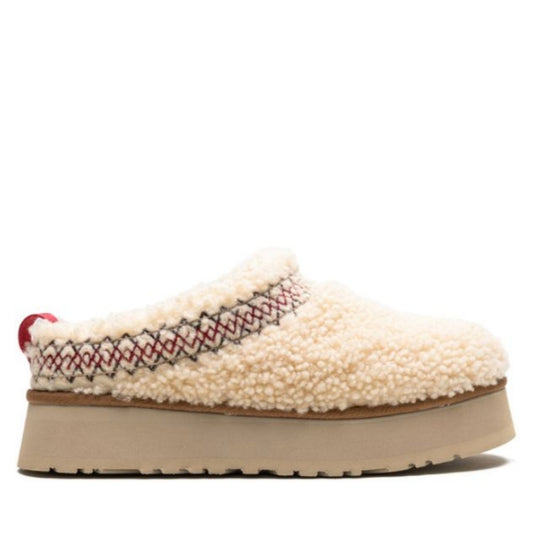 UGG Tazz Heritage Braid Natural slipper platform mule