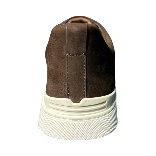ZEGNA Crocodile Leather Triple Stitch Secondskin Brown