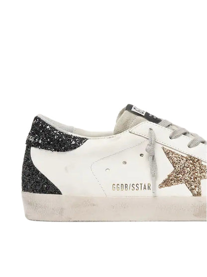Golden Goose leather Super-Star with Gold star and black heel tab