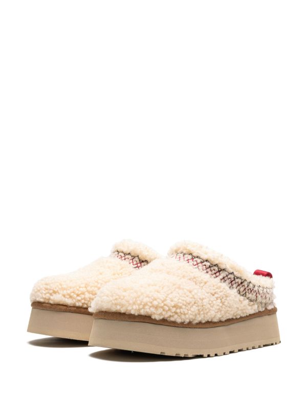 UGG Tazz Heritage Braid Natural slipper platform mule