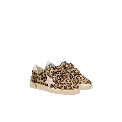 Golden Goose Young Ball Star in leopard-print pony skin Kids Sneakers