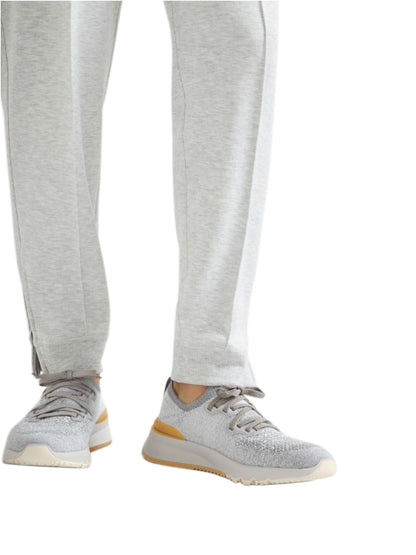 Brunello Cucinelli Cotton Chiné Knit Gray