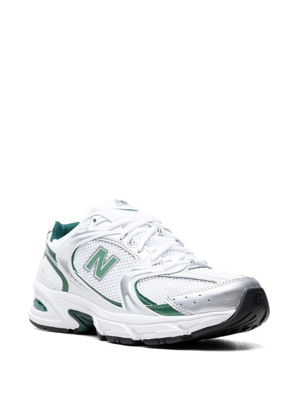 New Balance 530 White Silver Green