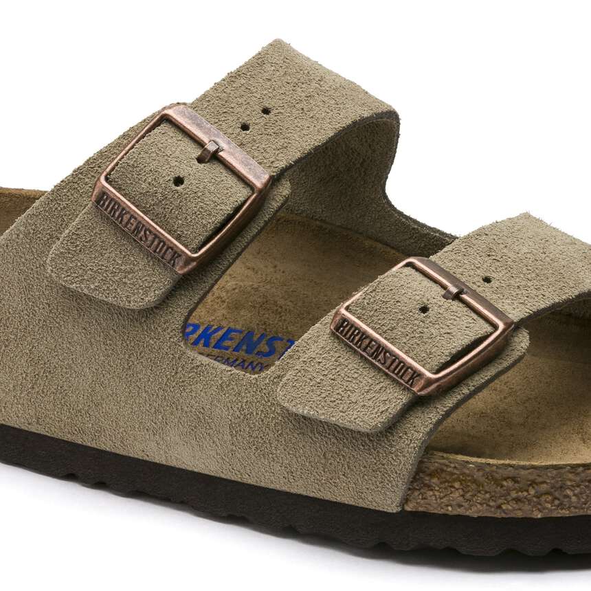 Birkenstock Arizona Weichbettung Veloursleder Taupe