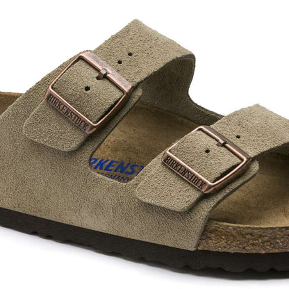Birkenstock Arizona Weichbettung Veloursleder Taupe
