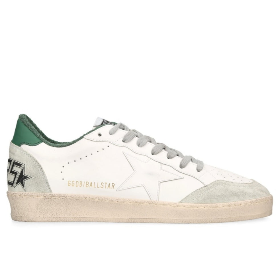 Golden Goose Ball Star sneakers in the White Ice Green
