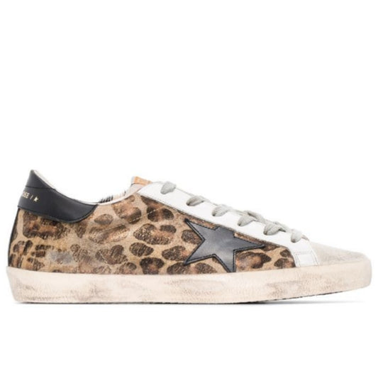 Golden Goose SuperStar in leopard print leather