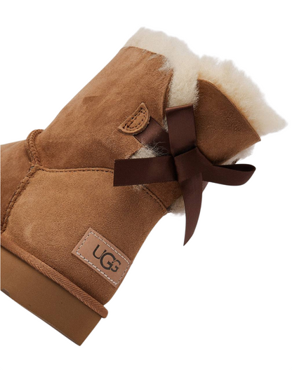 UGG Mini Bailey Bow I boot in the Chestnut