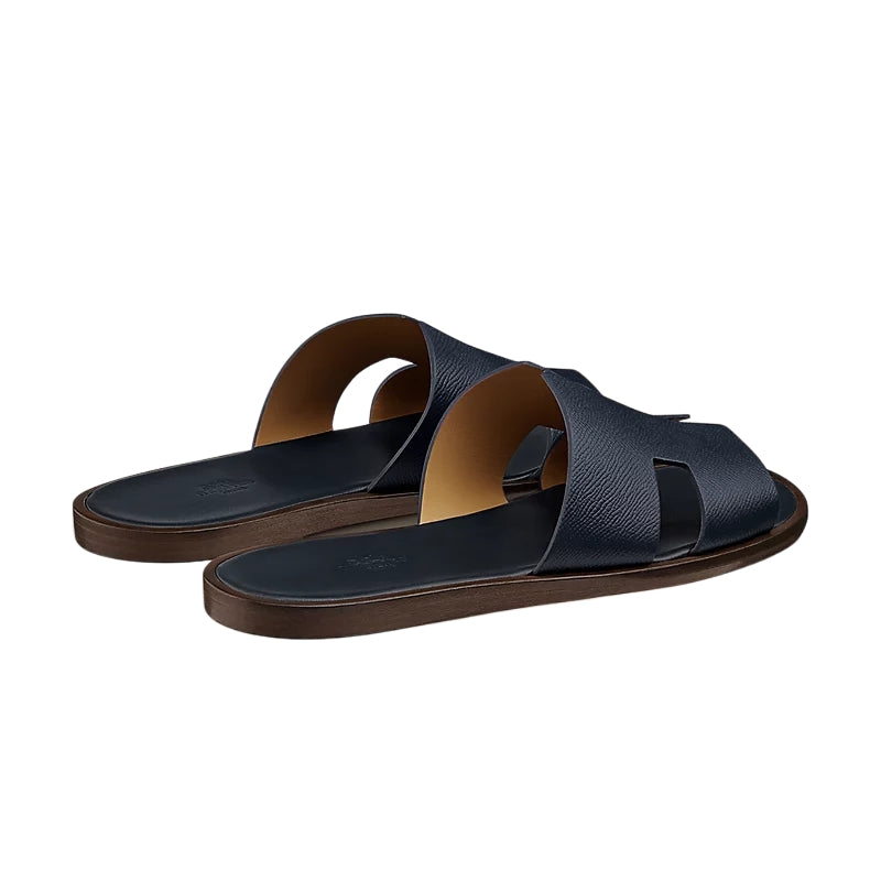 Hermès Izmir Sandals Navy