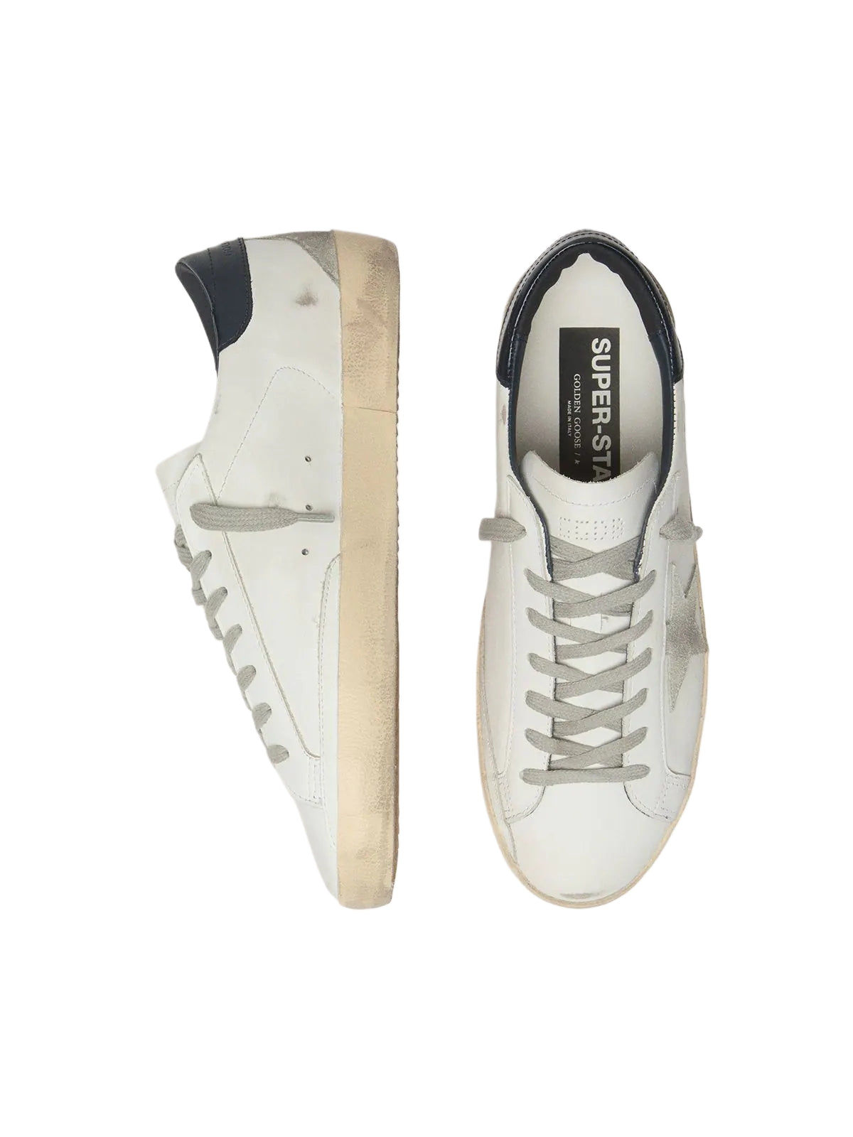 Golden Goose Super-Star Navy heel tab Sneakers