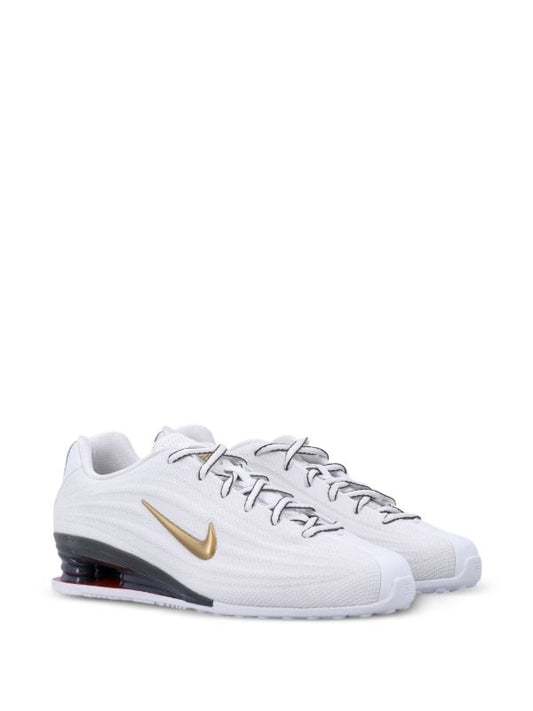 Nike SHOX Z White Metallic Gold Sneakers