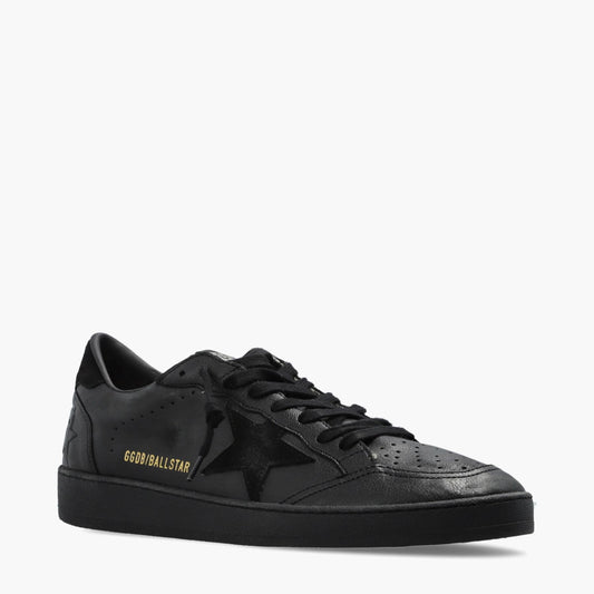 Golden Goose Ball Star Leather Sneakers in black