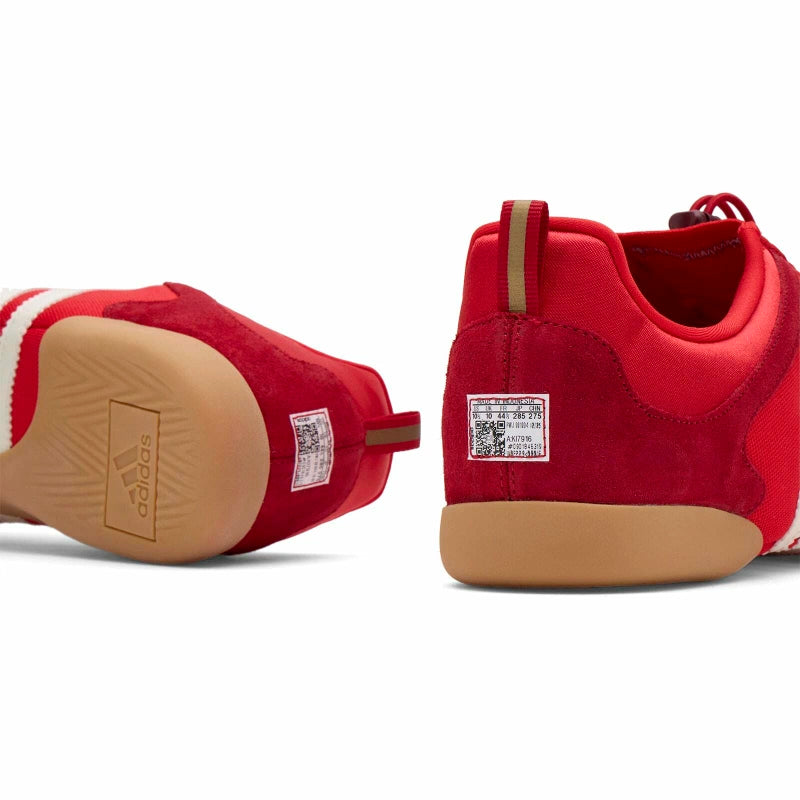 Adidas x Bad Bunny Ballerina Sneaker in Vivid Red Chalk White